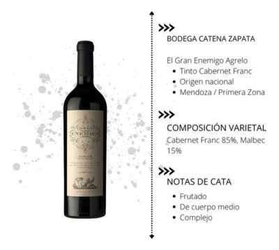 Vino Tinto Gran Enemigo Cabernet Franc Agrelo 750ml - Image 3