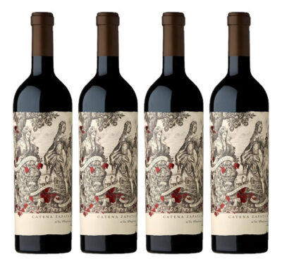 Pack 4 Vinos Tintos Malbec Argentino Bodega Catena Zapata 750ml Unidades En Estuche De Madera - Image 3