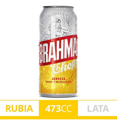 Pack 6 Cerveza Brahma Chopp American Adjunct Lager 473ml - Image 3
