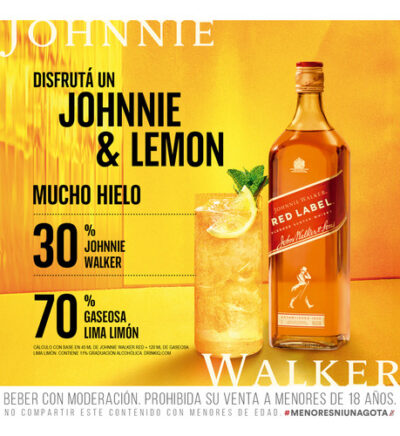 Whisky Johnnie Walker Red Label 1l - Image 3