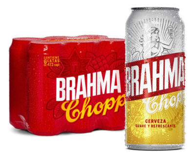 Pack 6 Cerveza Brahma Chopp American Adjunct Lager 473ml
