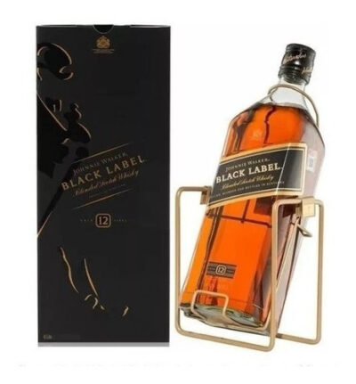 Johnnie Walker Black Label 12 Años Botellon X3lt + Volcador