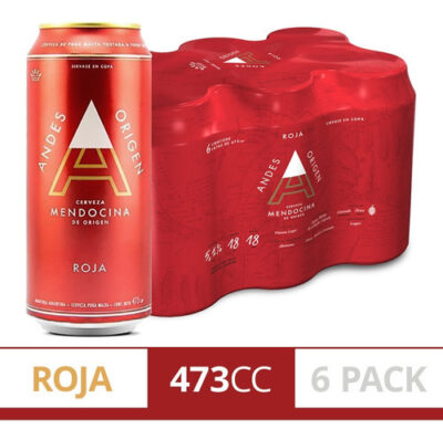 Cerveza Andes Origen Roja Lata 473ml X 6 Unidades - Image 2