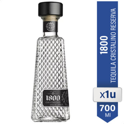 Tequila Reserva 1800 Cristalino Añejo Agave - 01almacen