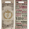 Bolsa De Friselina Tela Eco Para Vino 29x17x14cm X 1 Unidad Beige Vino