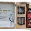 Box Johnnie Walker Red 750ml + 2 Vasos + Caja De Madera