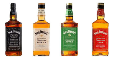 Combo Jack Daniels No.7 + Apple + Honey + Fire - 4 X 1000ml