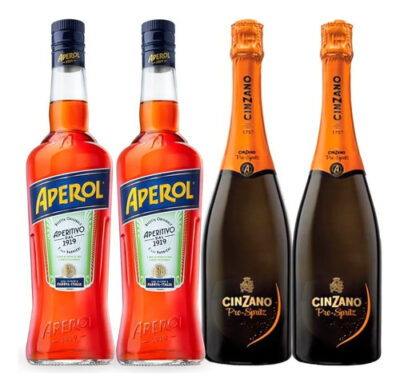 Combo 2 Aperol 750ml + 2 Espumante Cinzano To Spritz 750ml