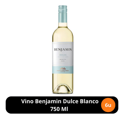 Vino Benjamin Blanco Dulce 750ml X6