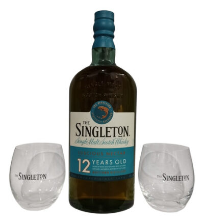 Whisky The Singleton 12 Años 700ml + 2 Vasos Personalizados