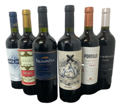 Combo Vinos Malbec Trumpeter Cordero Alamos Portillo S Julia