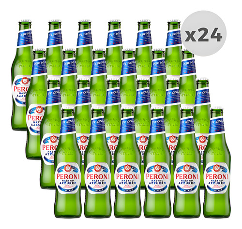 Cerveza Peroni Nastro Azzurro Bot 330ml Origen Italia X24