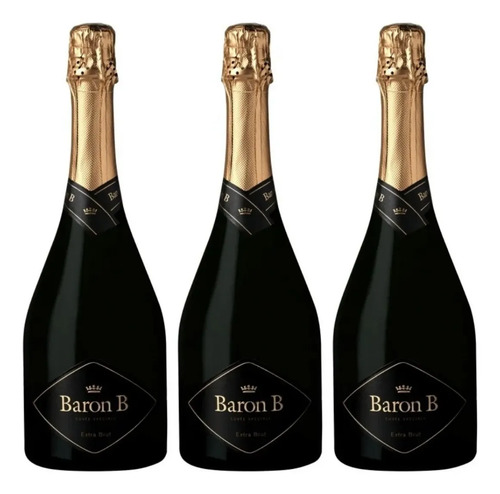 Combo Champagne Baron B Extra Brut X3 750ml