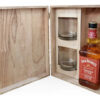 Jack Daniels Fire 700ml + 2 Vasos Estuche Madera Gift Box