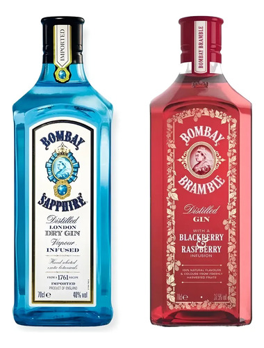 Combo Gin Bombay Saphire + Bombay Bramble Frutos Rojos