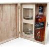 Johnnie Walker Black Label 700ml + 2 Vasos Estuche Gift Box