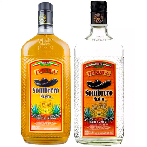 Tequila Sombrero Negro Gold + Silver Origen Mexico