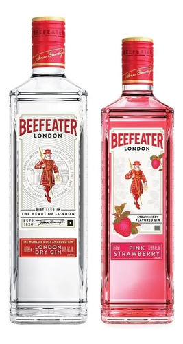 Combo Beefeater London Dry Gin 1l + Beefeater Pink 700ml Frutilla