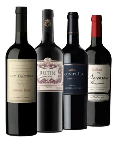 Vino Rutini + Dv Catena + Trumpeter + Nicasia. Combo X 4u.
