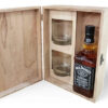 Jack Daniels N° 7 700ml + 2 Vasos Estuche Madera Gift Box